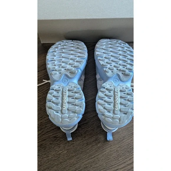 Merrell Clover Tech Sneaker, white and blue, Woman's Everyday Sneaker Size 9.5 - Picture 6 of 10